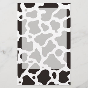 Cow pattern background stationery