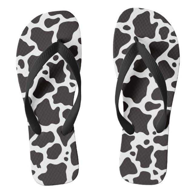 Cow pattern background thongs (Footbed)
