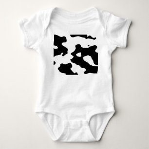 Cow Pattern Black and White Baby Bodysuit
