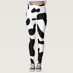 cow pattern black and white, black panther movie  leggings