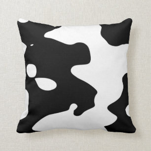 Cow Pattern Black and White Cushion