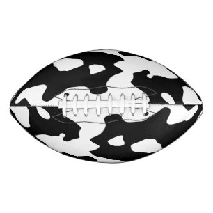 Cow Pattern Black and White Football