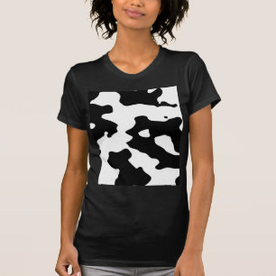Cow Pattern Black and White T-Shirt