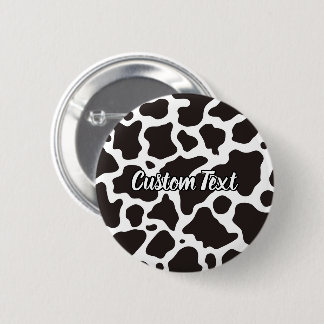 Cow Pattern Button
