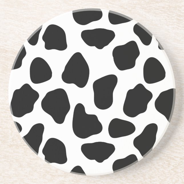 Cow pattern coaster (Front)