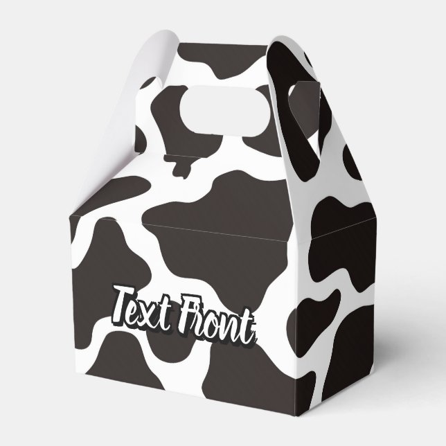 Cow Pattern Favour Box (Front Side)