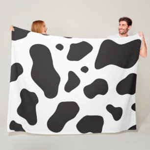 Cow Pattern Fleece Blanket