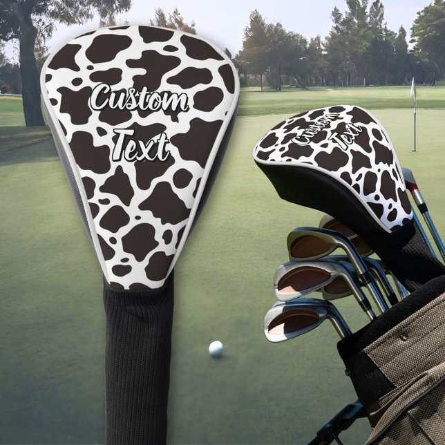 Cow Pattern Golf Head Cover (Creator Uploaded)
