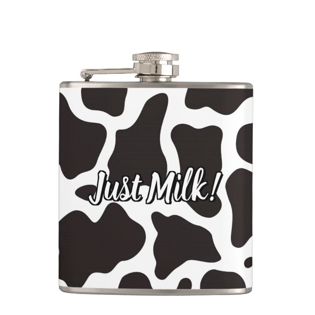 Cow Pattern Hip Flask (Front)