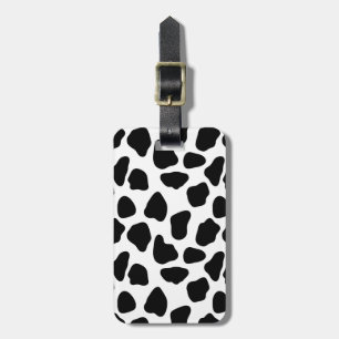 Cow pattern luggage tag
