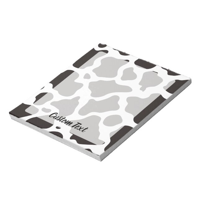 Cow Pattern Notepad (Rotated)