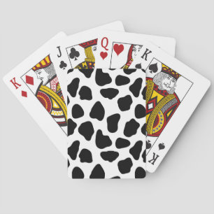 Cow pattern playing cards