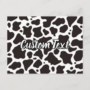 Cow Pattern Postcard