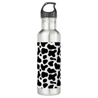 Cow Pattern Printed Stainless Steel Water Bottle