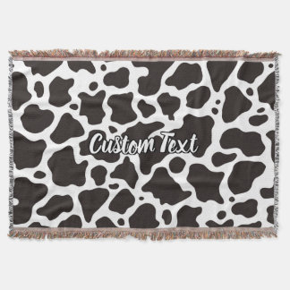 Cow Pattern Throw Blanket