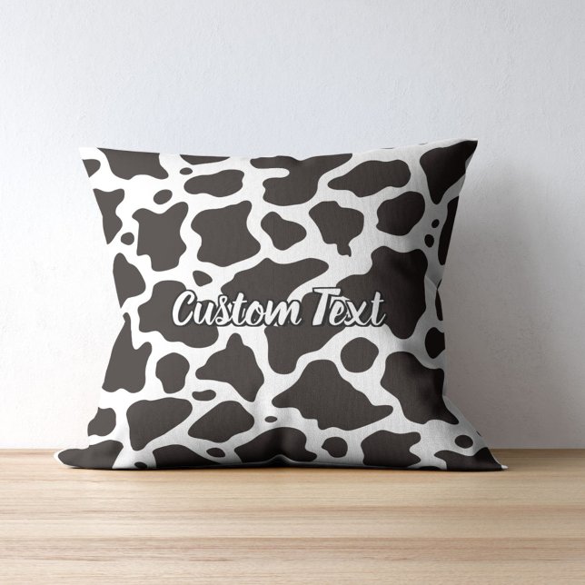 Cow Pattern Throw Pillow (Creator Uploaded)