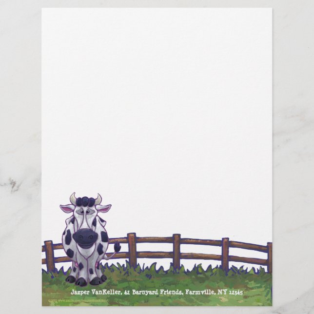 Cow Personal Letterhead (Front)