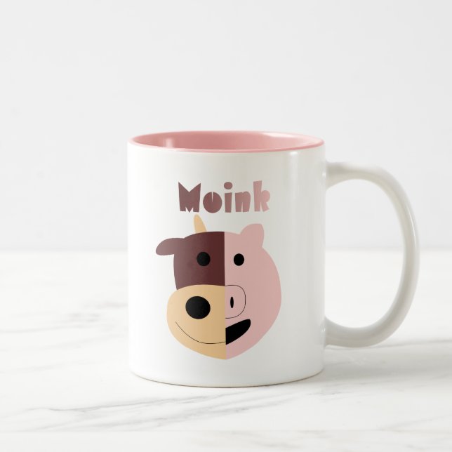 Cow + Pig = Moink coffee mug (Right)