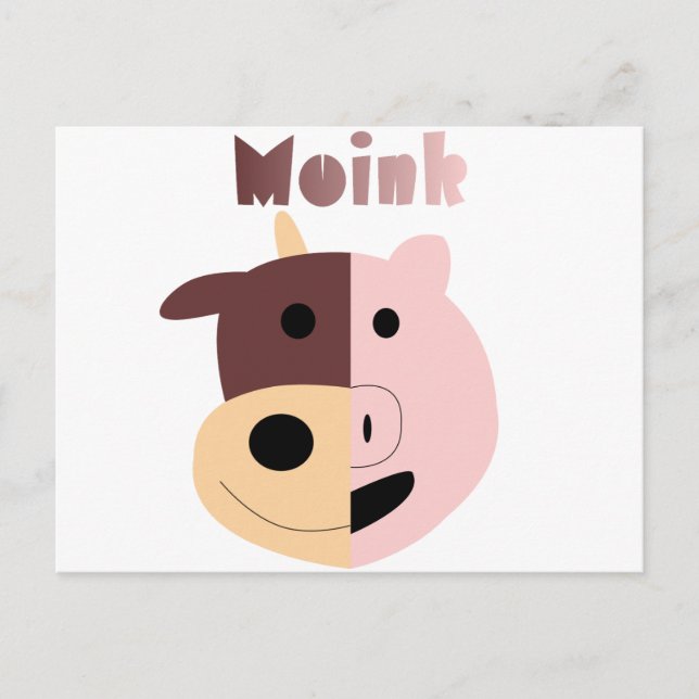 Cow + Pig = Moink postcard (Front)