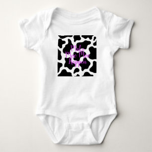 Cow Print Baby Bodysuit