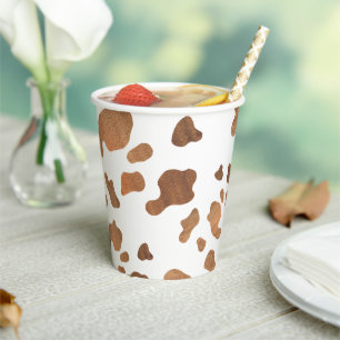 Cow Print Birthday Party Paper Cups