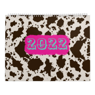 Cow Print Calendar