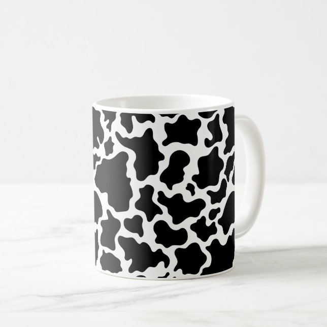 Cow Print Coffee Mug (Front Right)