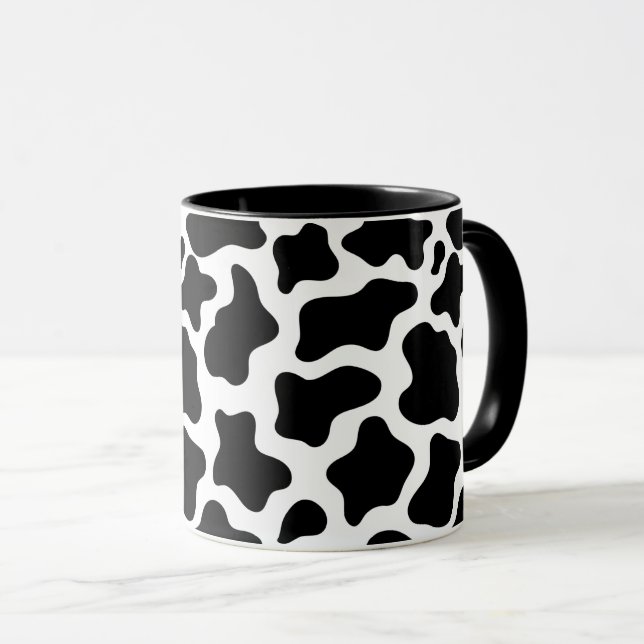 Cow Print Coffee Mug (Front Right)