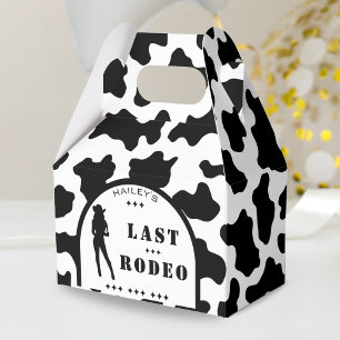 Cow Print Cowgirl Wedding Bachelorette Party Favour Box