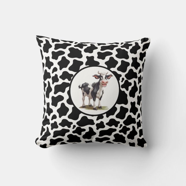 Cow Print Cushion (Front)