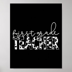 Cow Print for Elementary School First Grade Teache
