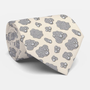 Cow Print Glitter Faux Silk Neck Tie   Cowboy