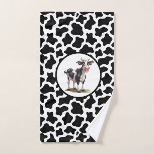 Cow Print Hand Towel