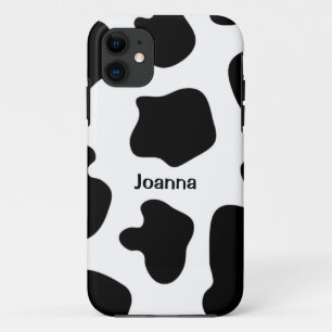 Cow print iPhone 5 case   Personalised name