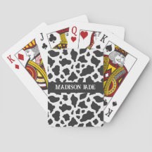 Cow Print Monogram Minimal Animal Print