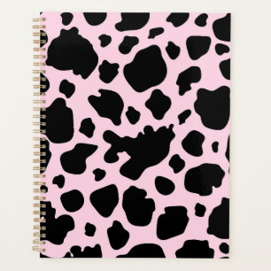 Cow Print on President Pink Planner