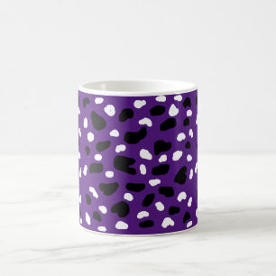 Cow Print On Purple, Coffee Mug
