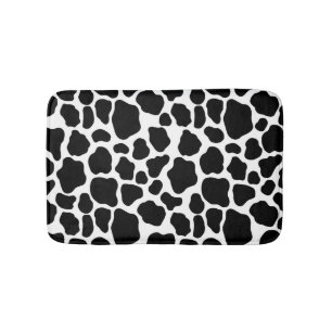 Cow Print Pattern Bath Mat