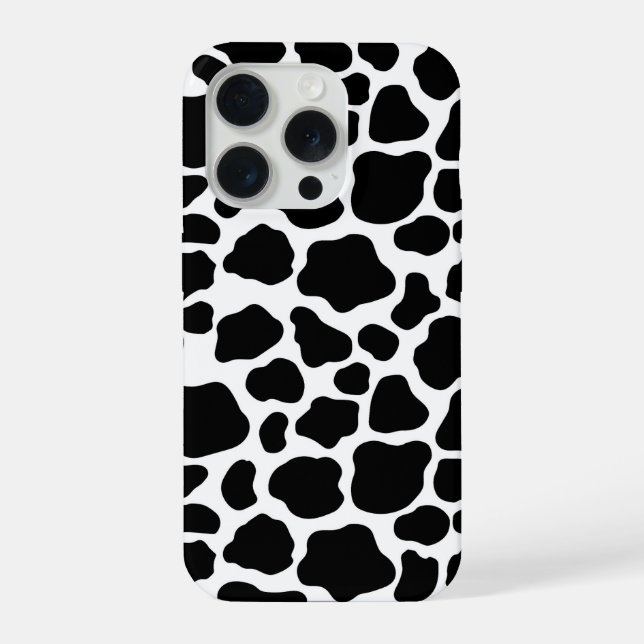 Cow Print Pattern iPhone Case (Back)