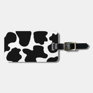 Cow Print Pattern Luggage Tag