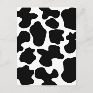 Cow Print Pattern Postcard