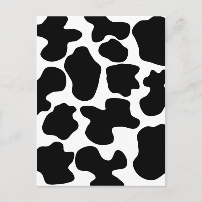 Cow Print Pattern Postcard (Front)