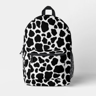 Cow Print Pattern Printed Backpack