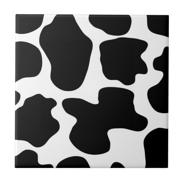 Cow Print Pattern Tile (Front)