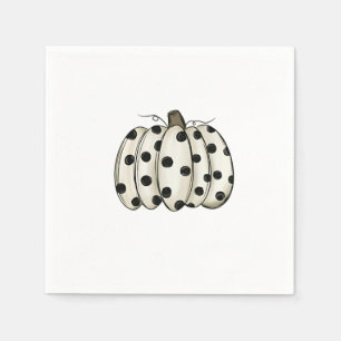 Cow Print Pumpkin Thanksgiving Fall Cattle  Napkin