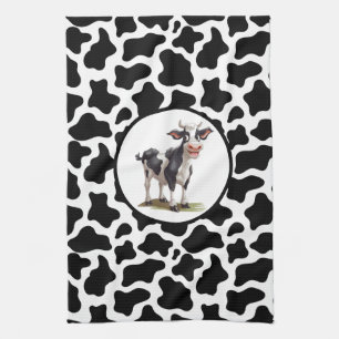 Cow Print Tea Towel