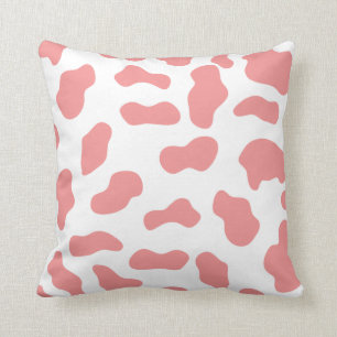 Cow print throw pillows