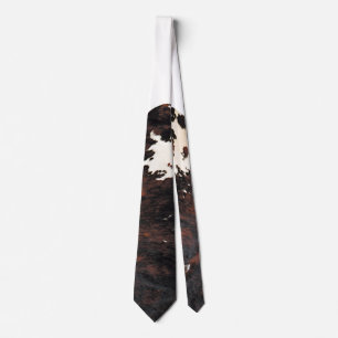 cow print tie
