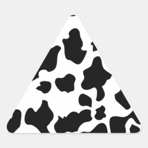 Cow Print Triangle Sticker
