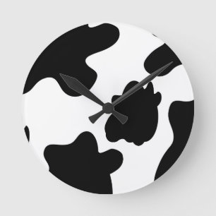 Cow Print Wall Clock